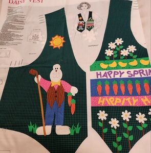 Colorful Fabric Panel with Spring Design